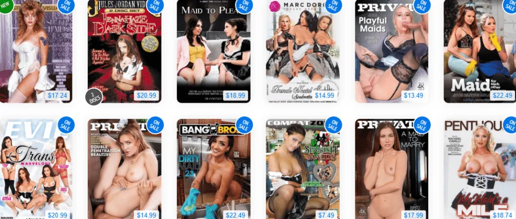 nude maids dvds buy now